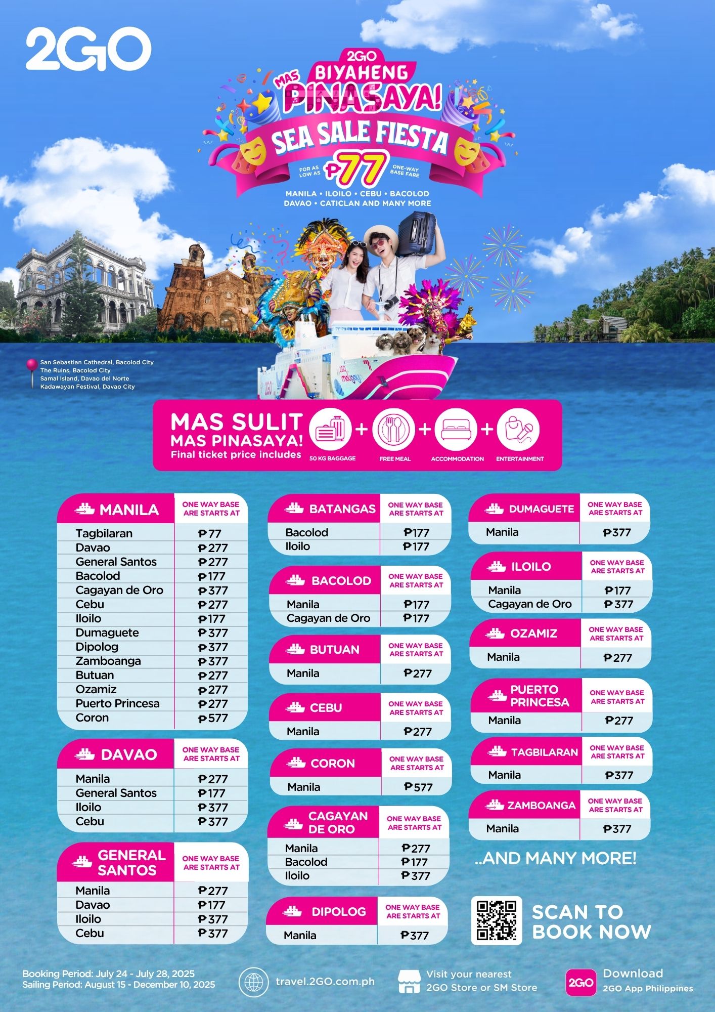 2GO Travel Sea Sale Fiesta - Experience Philippine Festivals 2025